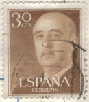 Sellos de Europa - Espa�a -  ESPANA 1955 (E1147) General Franco 30c