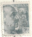 Stamps Spain -  ESPANA 1949 (E1053) Cid y General Franco 50c