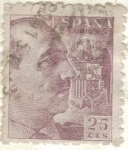 Stamps Spain -  ESPANA 1949 (E1048) Cid y General Franco 25c