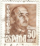 Stamps Spain -  ESPANA 1948 (E1022) General Franco 50c