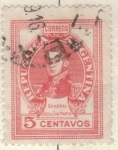 Stamps Argentina -  ARGENTINA 1945 (MT462) Efigie del Genral San Martin 5c