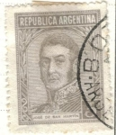 Stamps America - Argentina -  ARGENTINA 1935 (MT) San Martin 3c