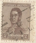 Stamps America - Argentina -  ARGENTINA 1918 (MT213) San Martin 2c