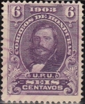 Stamps America - Honduras -  Honduras 1903 Scott 114 Sello Nuevo General Santos Guardiola 6c