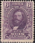 Sellos del Mundo : America : Honduras : Honduras 1903 Scott 114 Sello Nuevo General Santos Guardiola 6c