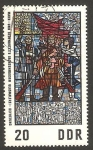 Stamps Germany -  pintura en vidriera en el museo de la resistencia de sachsenhausen, la liberacion
