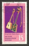 Stamps Germany -  1399 - instrumento musical de Mongolia, morin chuur 