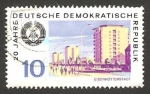Stamps Germany -  vista de eisenhuttenstadt 