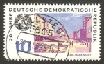 Stamps Germany -  plaza karl marx