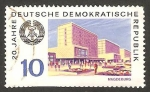 Stamps Germany -  vista de magdeburg