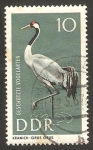 Stamps Germany -  970 - Protección a las aves, una grulla