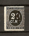 Stamps Spain -  Cifras / Impuesto de Guerra