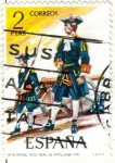 Stamps Spain -  ESPANA 1974 (E2198) Uniformes militares 2p