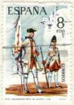 Stamps : Europe : Spain :  ESPANA 1974 (E2201) Uniformes militares 8p