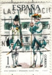 Stamps Spain -  ESPANA 1975 (E2236) Uniformes militares 1p