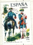 Stamps : Europe : Spain :  ESPANA 1975 (E2237) Uniformes militares 2p 2 INTERCAMBIO