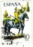 Stamps : Europe : Spain :  ESPANA 1975 (E2240) Uniformes militares 10p