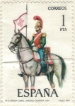 Stamps : Europe : Spain :  ESPANA 1977 (E2381) Uniformes militares 1p 3 INTERCAMBIO