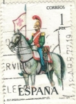 Stamps : Europe : Spain :  ESPANA 1977 (E2381) Uniformes militares 1p 2