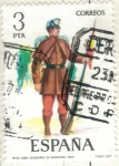 Stamps Spain -  ESPANA 1977 (E2383) Uniformes militares 3p 2