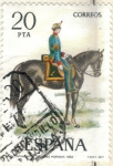 Stamps : Europe : Spain :  ESPANA 1977 (E2385) Uniformes militares 20p