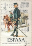 Sellos de Europa - Espa�a -  ESPANA 1977 (E2423) Uniformes militares 1p 3 INTERCAMBIO