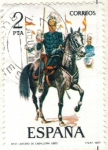 Stamps : Europe : Spain :  ESPANA 1977 (E2424) Uniformes militares 2p