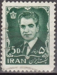 Sellos del Mundo : Asia : Ir�n : IRAN 1965 Scott 1331 Sello Mohammed Reza Shah Pahlavi 5D usado 