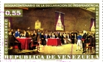 Stamps America - Venezuela -  sesquicentenario de la declaración de independencia