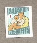 Stamps Belgium -  Madre con bebé