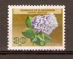 Stamps : America : El_Salvador :  HORTENSIA