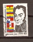 Sellos de America - Per -  SIMÓN  BOLÍVAR