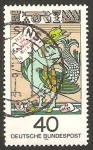 Stamps Germany -  III centº de la muerte de Johann Jacob christophe von grimmelshausen