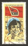 Stamps Germany -  8º congreso del partido socialidsta unitario alemán, agricultura indiustria