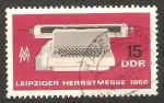 Stamps Germany -  feria de leipzig, maquina de escribir eléctrica