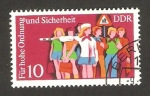 Stamps Germany -  educación vial, una escolar en servicio de circulación