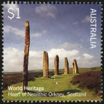 Stamps Australia -  REINO UNIDO - El corazón neolítico de las Órcadas