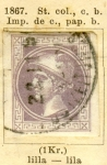 Stamps Austria -  Mercurius Ed 1867