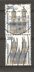 Stamps : Europe : Germany :  (RFA) Curiosidades Arquitectonicas.