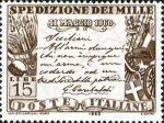 Stamps Italy -  CENTENARIO DE LA EXPEDICION DE LOS MI