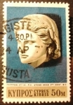 Stamps : Asia : Cyprus :  Arte - cabeza de piedra