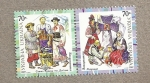 Stamps Europe - Ukraine -  Vestimenta típica ucraniana