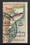 Stamps : Africa : Mozambique :  25 Aniversario Aerolíneas DETA.