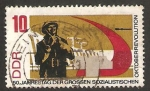 Stamps Germany -  50 anivº de la revolución socialista de octubre, soldado