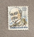Stamps United States -  Octave Chanute, pionero de la aviación