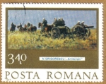 Stamps Romania -  N. GRIGORESCU - Artileristii