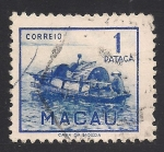 Stamps : Africa : Macau :  Sampán o Junco Chino.