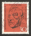 Stamps Germany -  432 - Canciller Konrad Adenauer