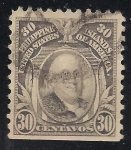 Sellos de Asia - Filipinas -  Benjamin Franklin.