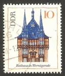Stamps Germany -  1075 - Edificio de la ciudad de Wernigerode 
